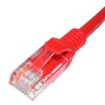 Patch Lead Cat5e U/UTP PVC Moulded Boot Red (L)5Mtr