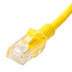 Patch Lead Cat5e U/UTP PVC Moulded Boot Yellow (L)1Mtr