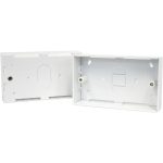 Ultima Backbox Double Gang White (D)32mm