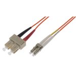 Fibre Patch Lead Duplex MM LC-SC OM2 50/125 LSZH Orange (L)5Mtr