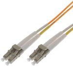 Fibre Patch Lead Duplex MM LC-LC OM2 50/125 LSZH Orange (L)2Mtr