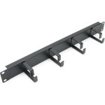 Cable Manager 4 Ring 65mm Vertical Black (H)1U