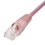 Patch Lead Cat5e U/UTP PVC Moulded Boot Pink (L)3Mtr