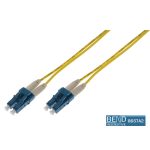 Fibre Patch Lead Duplex SM LC-LC OS2 9/125 LSZH Yellow (L)1Mtr