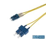 Fibre Patch Lead Duplex SM LC-SC OS2 9/125 LSZH Yellow (L)10Mtr