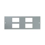 Floor Box Faceplate 4x LJ6C (For 4 Way) Grey (H)68mm x (L)185mm