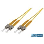 Fibre Patch Lead Duplex SM ST-ST OS2 9/125 LSZH Yellow (L)2Mtr