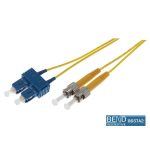 Fibre Patch Lead Duplex SM SC-ST OS2 9/125 LSZH Yellow (L)3Mtr