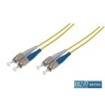 Fibre Patch Lead Duplex SM FC-FC OS2 9/125 LSZH Yellow (L)5Mtr