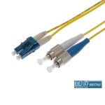 Fibre Patch Lead Duplex SM FC-LC OS2 9/125 LSZH Yellow (L)20Mtr