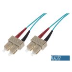 Fibre Patch Lead Duplex MM SC-SC OM3 50/125 LSZH Aqua (L)15Mtr