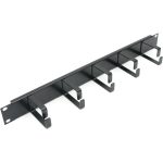 Cable Manager 5 Ring 65mm Vertical Black (H)1U