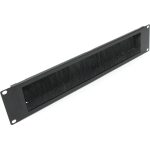 Brush Strip Panel Letterbox Black (H)2U x (W)19"