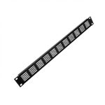 Blanking Panel Vented Black (H)1U x (W)19"
