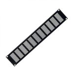 Blanking Panel Vented Black (H)2U x (W)19"