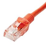 Patch Lead Cat5e U/UTP PVC Moulded Boot Orange (L)0.25Mtr