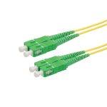 Fibre Patch Lead Duplex SM SC/APC-SC/APC OS2 9/125 LSZH Yellow (L)10Mtr
