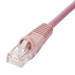 Patch Lead Cat5e U/UTP PVC Moulded Boot Pink (L)0.25Mtr