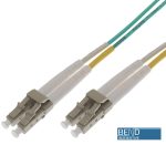 Fibre Patch Lead Duplex MM LC-LC OM3 50/125 LSZH Aqua (L)0.5Mtr