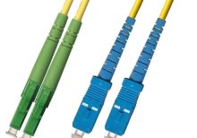 Fibre Patch Lead Duplex SM LC/APC-SC OS2 9/125 LSZH Yellow (L)2Mtr