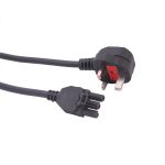 Power Lead (START) UK 13A Plug GST18 Connector Female Black (L)1Mtr