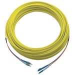 Fibre Patch Lead Flattwin SM FC-LC OS2 9/125 LSZH Yellow (L)15Mtr