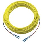 Fibre Patch Lead Flattwin SM LC-LC OS2 9/125 LSZH Yellow (L)35Mtr