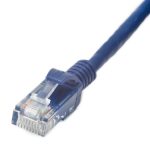 Patch Lead Cat6 U/UTP LSZH Moulded Boot Blue (L)0.3Mtr