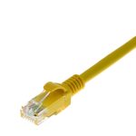 Patch Lead Cat6 U/UTP LSZH Moulded Boot Yellow (L)0.3Mtr
