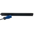 IEC Power Distribution Units 24 Way Vertical Neon Indicator 32A BS4343 Plug Comm