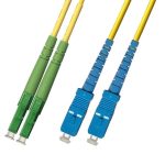 Fibre Patch Lead Duplex SM LC/APC-SC OS2 9/125 LSZH Yellow (L)1Mtr