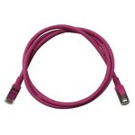 Patch Lead Cat6A S/FTP LSZH Moulded Boot 26AWG Pink (L)5Mtr