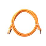 Patch Lead Cat6A S/FTP LSZH Moulded Boot 26AWG Orange (L)1.5Mtr