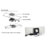 Single Fan Kit for Wall Mounted Cabinet with thermostat