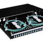 Fully Loaded Fibre Patch Panel 24 Way MM LC 12x Duplex Connectors w/pigtails